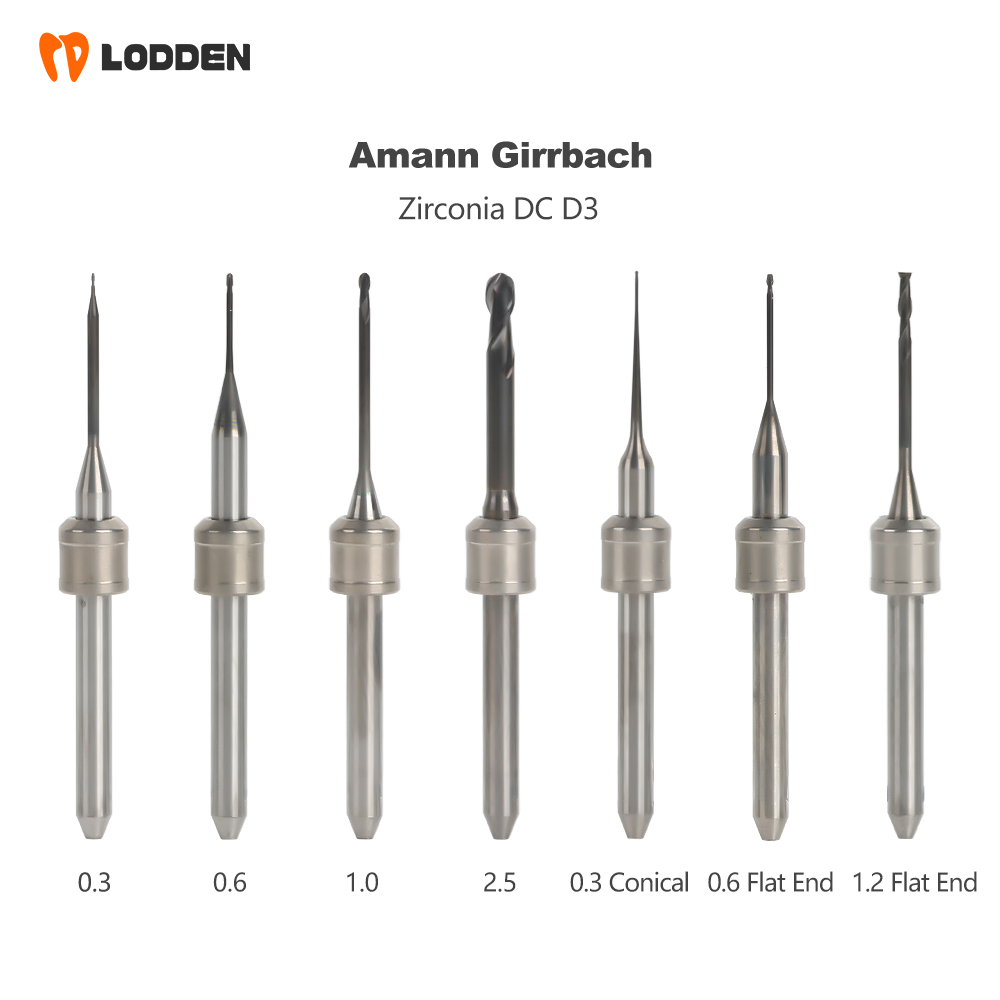 Almann Girbach Zirconia DC Milling Burs สําหรับบด Zirconia PMMA โลหะแก้วเซรามิค