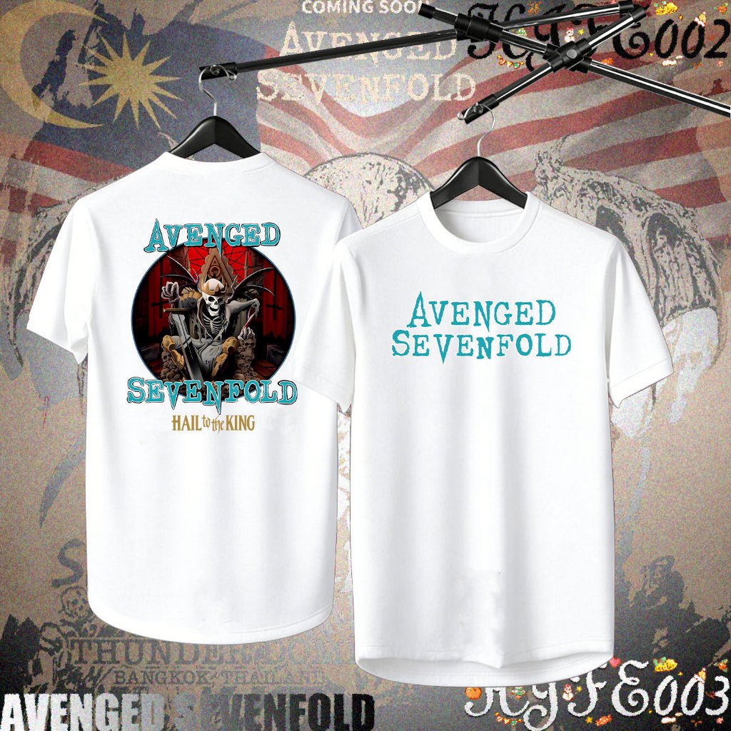 A7x Retro Rock Band AVENGED SEVENFOLD ASIA TOUR 2026 การแข่งขันชกมวย เสื้อดำ Unisex T-shirt#021