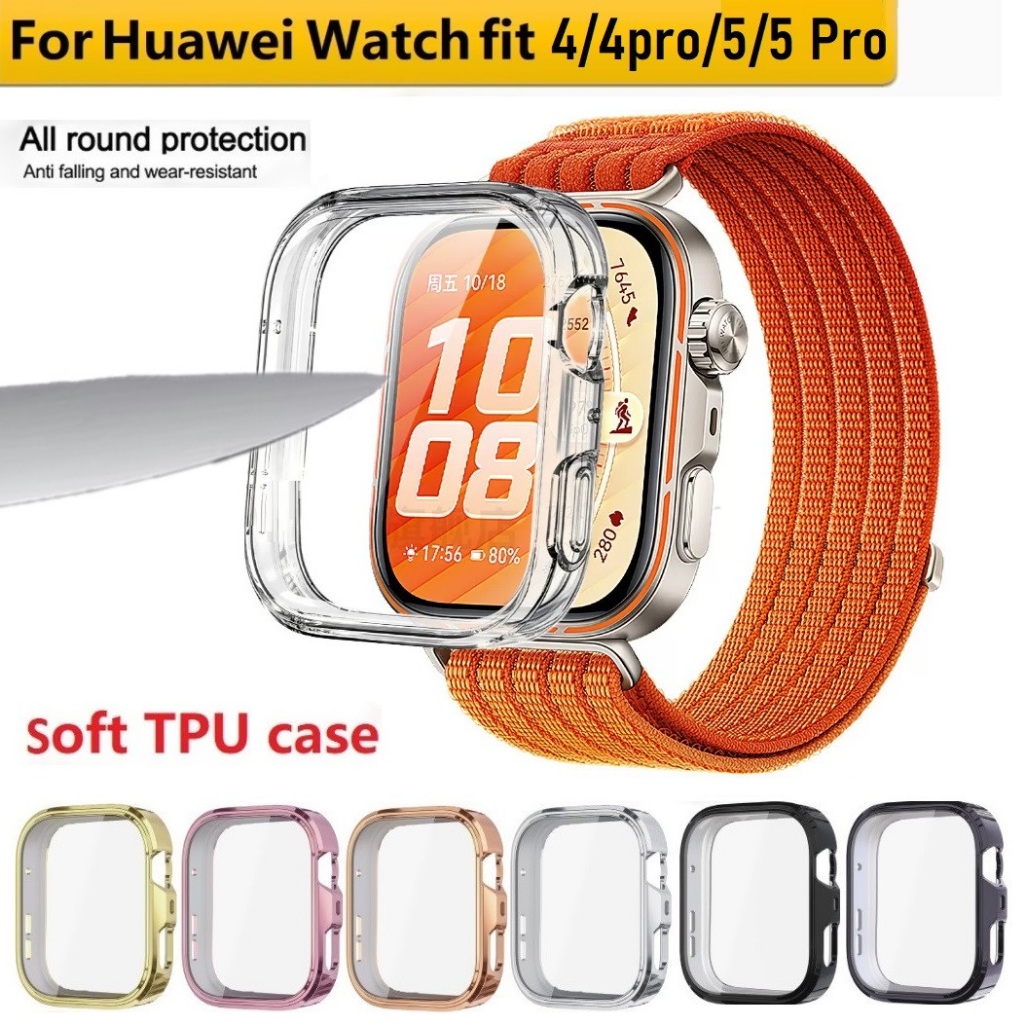 Full Covered Cover For เคส Huawei watch Fit 5 Case Soft Huawei watch Fit 5 Pro เคส Around Huawei Watch Fit 5 เคส TPU เคส Huawei Fit 5 Case Soft Huawei Fit5 pro Screen Protector Huawei Fit5 Case Soft เคส Huawei Watch fit 4 Case Huawei Watch Fit 3 เคส