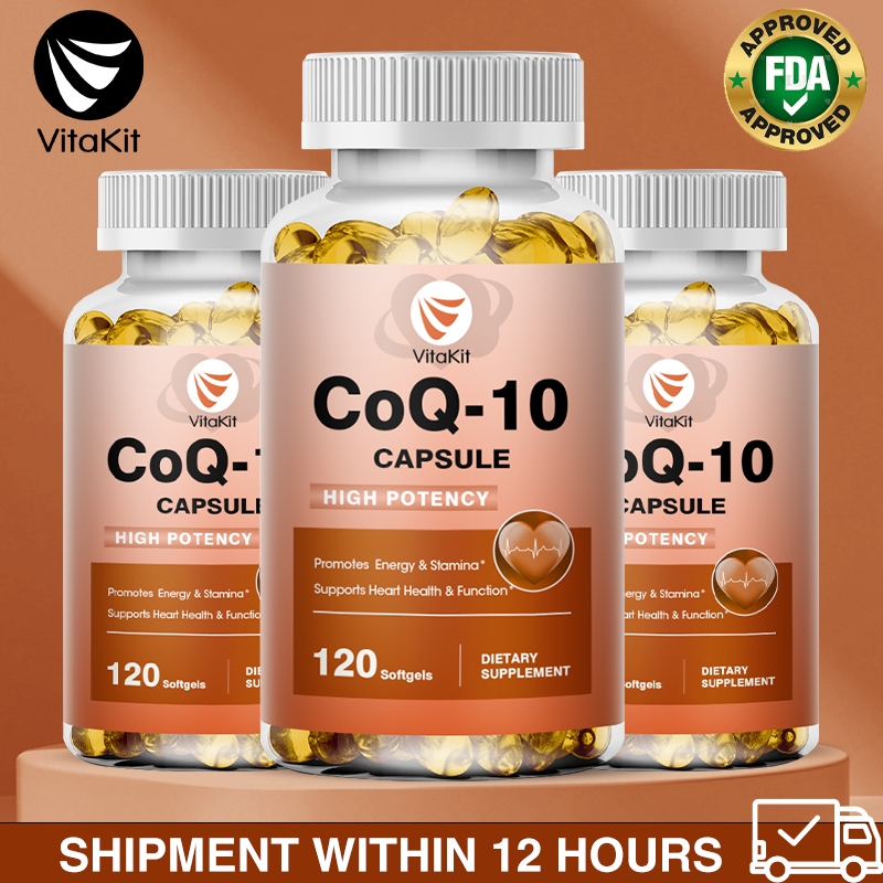 Coq10 แคปซูล 200 มก. แคปซูล Coenzyme Q10 Muscle Heart อาหารเสริม Cholesterol