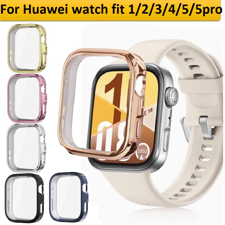 TPU Full Cover For Huawei watch Fit 5 เคส Soft เคส Huawei watch Fit 5 Pro Case All-Around Huawei Watch Fit 4 เคส Huawei Watch Fit 3 Case Huawei Fit4 เคส Protector Huawei Fit 5 / Huawei Fit5 pro , Huawei Watch fit 2 Case Protective Huawei Fit 4 pro เคส