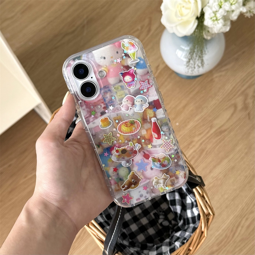 สําหรับ iphone Case 17 Pro Max 16 Pro Max 15 Pro Max เคสโทรศัพท์ Rilakkuma