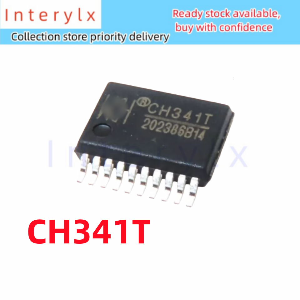 1 ชิ้น/ล็อตแบรนด์ใหม่ CH341T CH341 Patch SSOP-20 ปิดกระชับสายหลัก USB Serial Chip IC