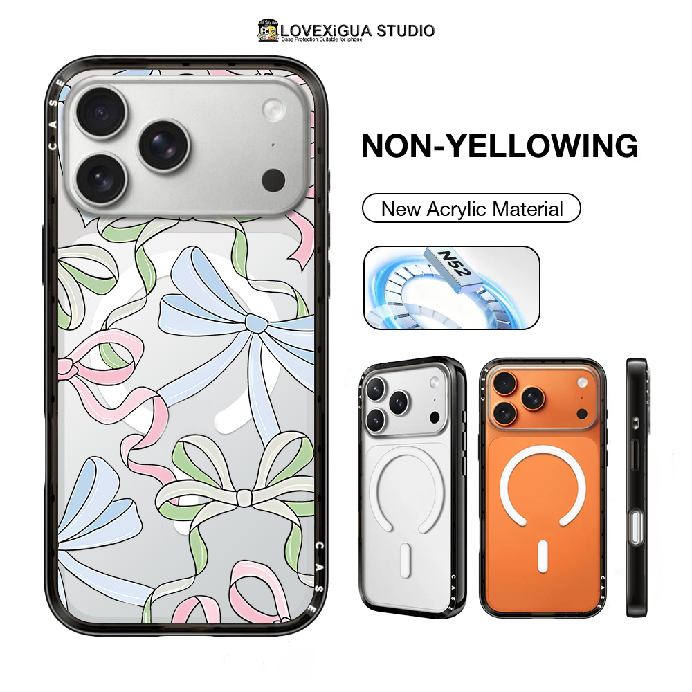 ตลกล้อเลียนตัวอักษรนิ้วมืออะคริลิคแม่เหล็กเคสโทรศัพท์สําหรับiPhone 17Pro Max 17 Air Case 16 15 14 13 Pro Max 16 15 14 Plusปลอกลื่นกันกระแทก