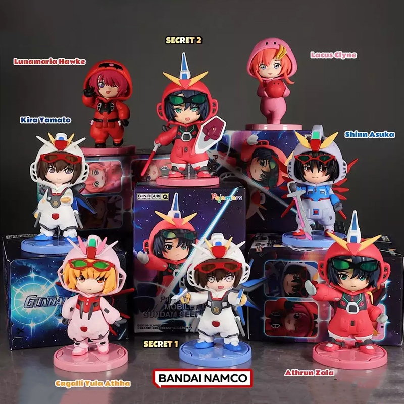 Bandai Gundam Seed Destiny Pajamers Doll Clothing Series Blind Box Action Figure Toy Surprise