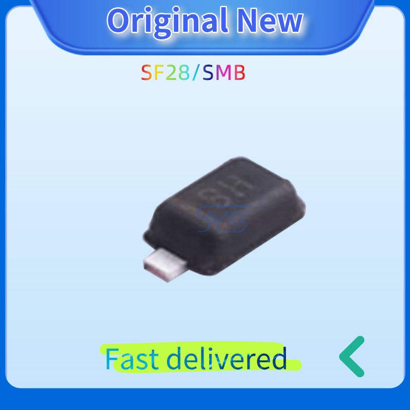 50 ชิ้น SF28 SMB บรรจุภัณฑ์ DO-214AA 2A 600V Patch Quick Recovery Diode