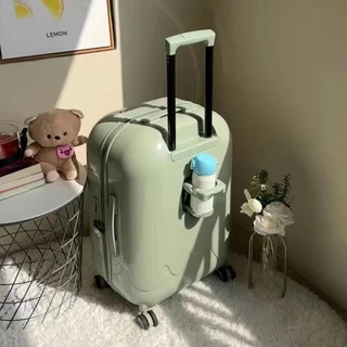 LLuckth [จัดส่งจากกรุงเทพฯ] กระเป๋าเดินทาง วัสดุกันน้ำ PC luggage 360 °ล้อสากล มีสาย USB ชาร์จ