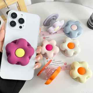 ดอกไม้ซิลิโคนโทรศัพท์แม่เหล็ก Griptok Grip Tok Stand สําหรับ iPhone 17 Smart Tok ที่วางการ์ตูนรองรับ
