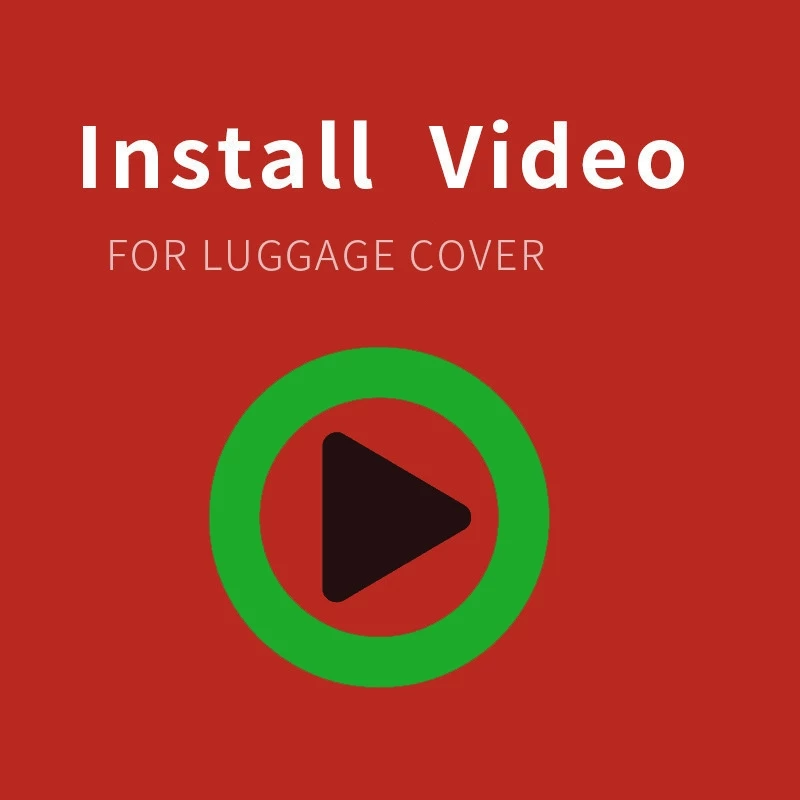 【Video#】Non-product,Just a video!! For Luggage Cover Installation Video!!