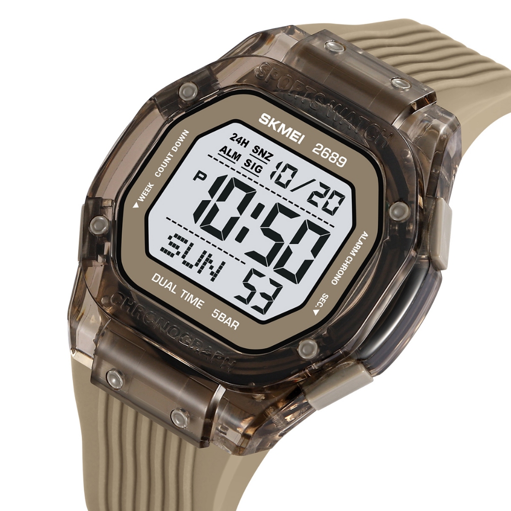 SKMEI 2689 Youth Digital Watch Stylish Colourful Straps Vibrant Casual ของขวัญอเนกประสงค์