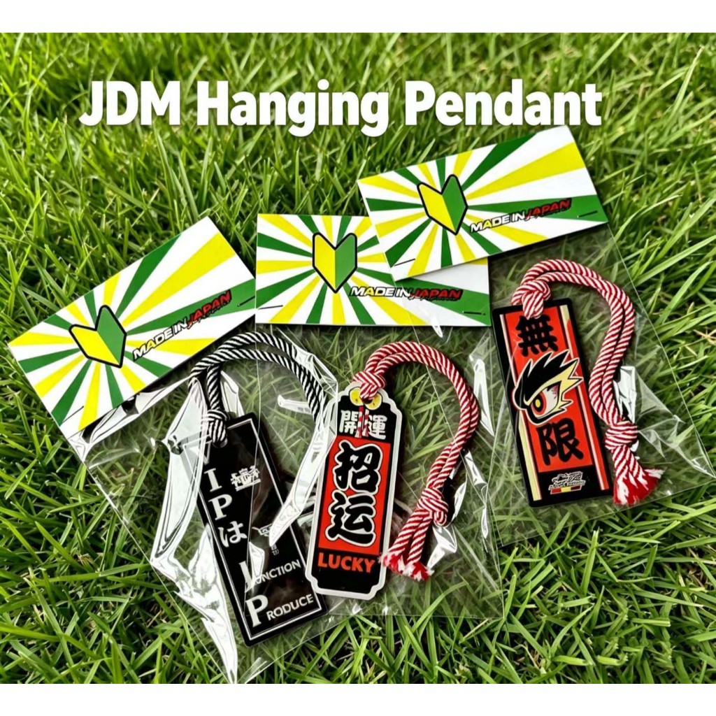 ใหม่ล่าสุด Made In JAPAN จี้รถ JDM Racing สไตล์อะคริลิคคุณภาพสูงจี้รถแขวน