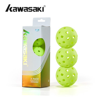 Kawasaki Professional PickBalls 3PCS Balls Outdoor PickBall C-40 PRO ไม่มีการสั่นสะเทือน Stable Bounce Super ทนทาน