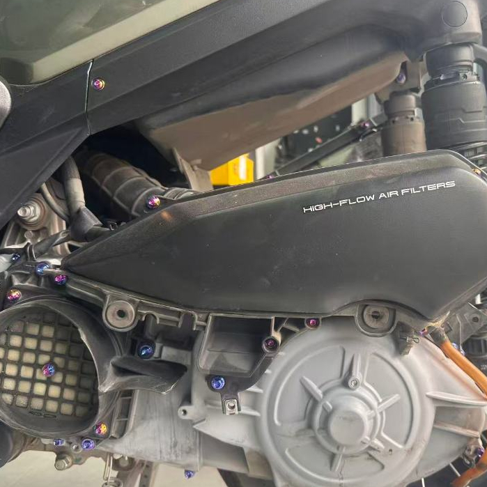 RTAMO ไทเทเนียม Gr5 ล้อหน้า Bolt สําหรับ Zontes368G Crankcase ชุด 24 + 26 ใหม่ 368G V1 V2 ล้อหลัง Fulll ชุด Link B