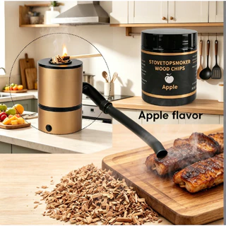 BORUIT BBQ ชิปไม้รมควัน, โมเลกุลอาหาร Gourmet ไม้ฝุ่น, สําหรับปรุงรสเนื้อ, ชิปไม้ทําอาหารสําหรับบาร์บีคิวเครื่องดื่มค็อกเทลเนื้อชีส