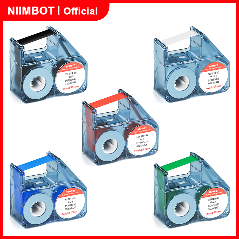ริบบิ้นสีทําจากเรซิ่น NIIMBOT สําหรับเครื่องพิมพ์ฉลากถ่ายโอนความร้อน Niimbot N1