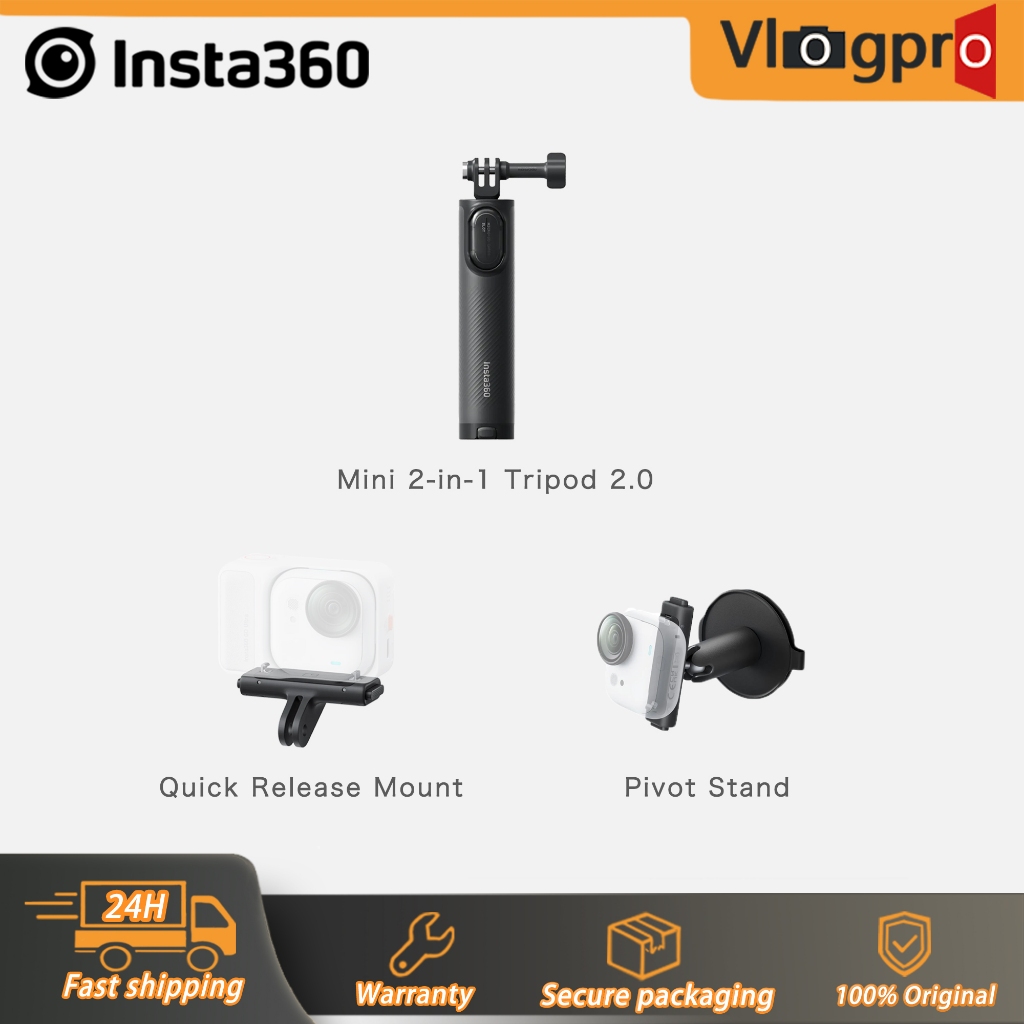 Insta360 Go Ultra Mini 2-in-1 ชุดขาตั้งกล้องสําหรับ Insta360 Go Ultra (คู่พร้อม GO Ultra Quick Relea