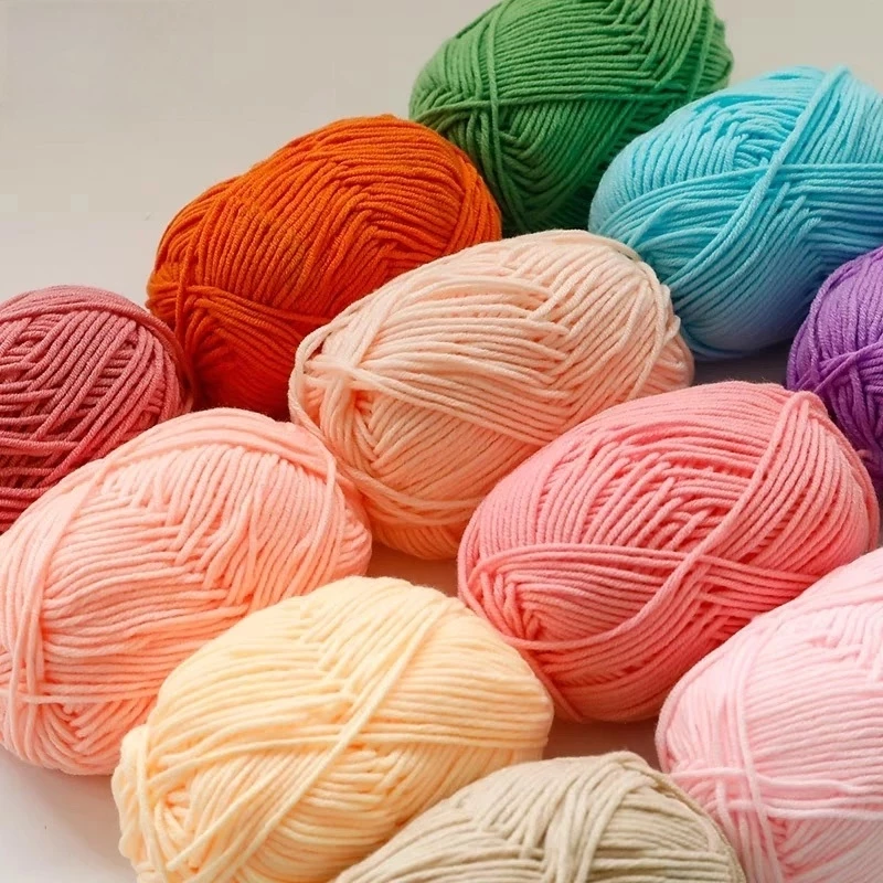 ไหมพรมคอตตอนนม 4ply 50g thumbnail 9
