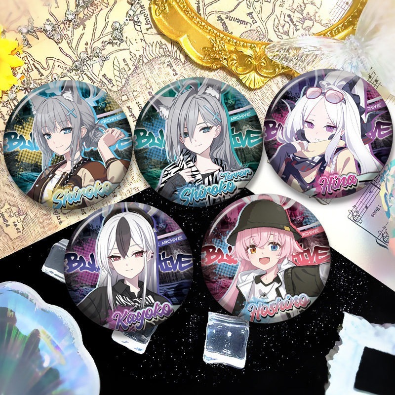 BADGE จากเกม Blue Archive และ Azur Lane เข็มกลัดสำหรับคอสเพลย์ พร้อมใช้งานและเป็นของขวัญที่ดี