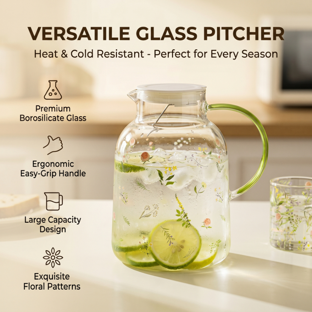 Water Flask ชุดกาต้มน้ํา teko air panas set cawan ทนความร้อน