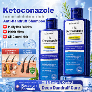 KORMESIC Ketoconazole Anti Dandruff Shampoo for Itchy Scalp & Oily Hair | Deep Cleansing Hair Mask