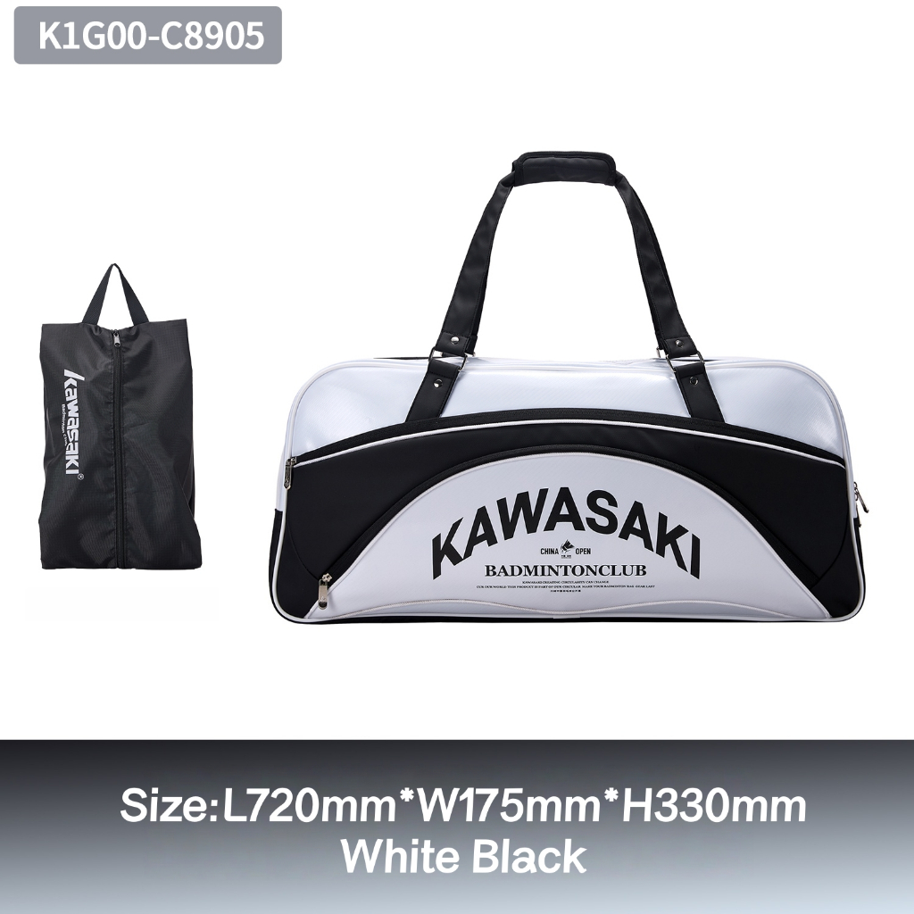 KAWASAKI กระเป๋าแบดมินตัน 9 แร็กเก็ต พกพาสะดวก สำหรับกีฬา รุ่น C1G00-C8905