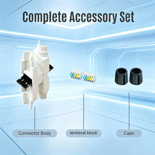 RJ45 Double Head Connector CAT6A เครื่องมือฟรีสายเคเบิลเครือข่าย Extender UTP Ethernet End อะแดปเตอร์กล่องการเชื่อมต่อ LAN Extension Connector Unshielded