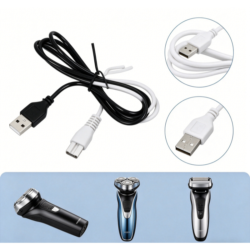 LLPH สาย ยูเอสบี สายชาร์จ รูทองแดง สูท 5โวลต์ ไฟฉาย เครื่องโกนหนวด ผม ลวด รูเดียว 1.8 แอลพีแอลพี