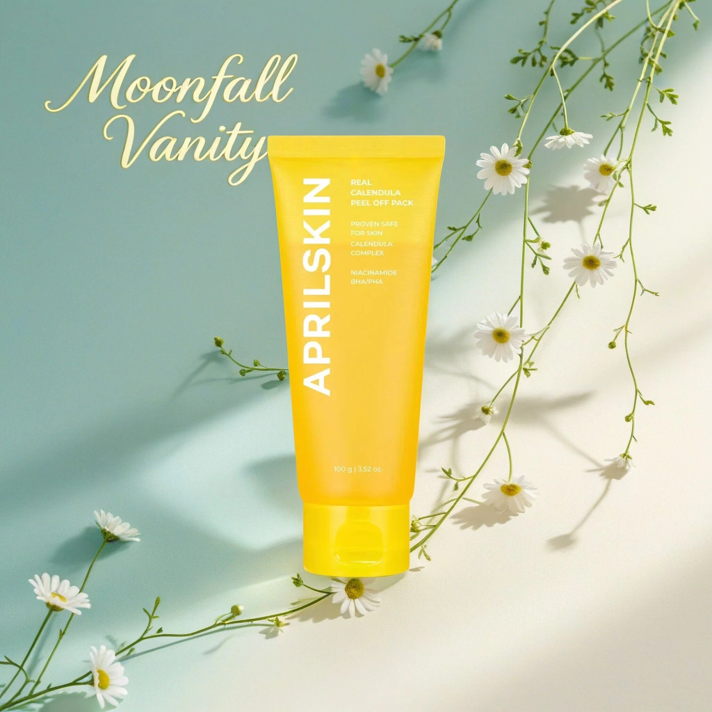 APRILSKIN Calendula Peel Off Mask, Calming & Repairing Mask สําหรับผิวแพ้ง่าย, ลดการฝ่าวงล้อม