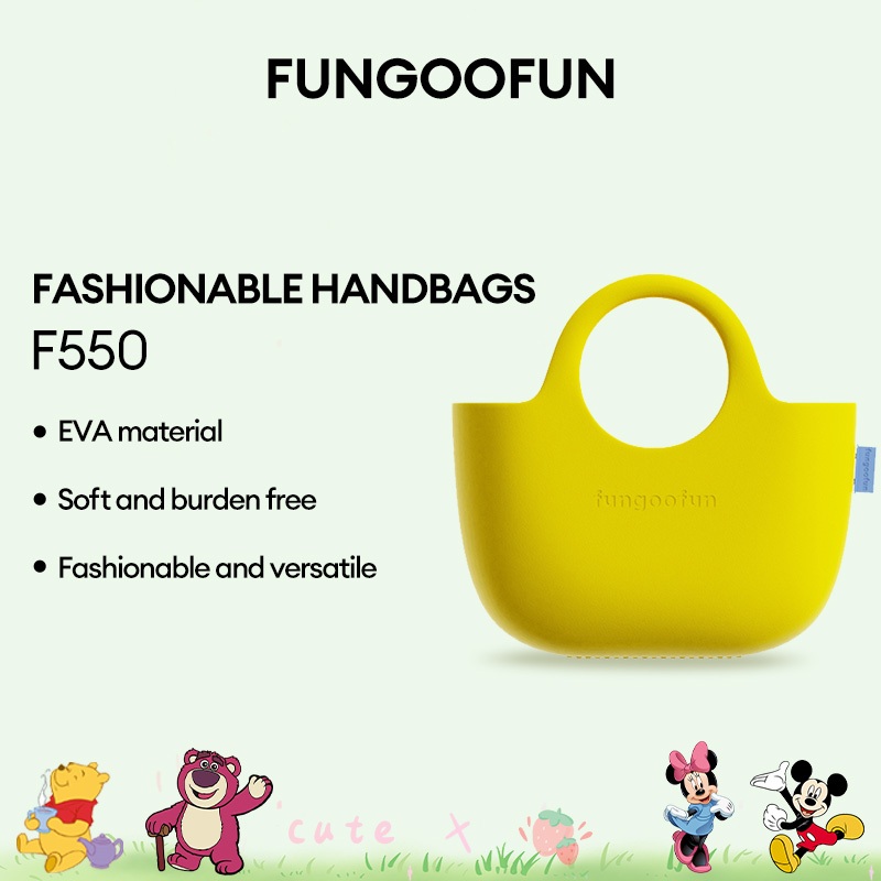 Disney & FUNGOOFUN F550 GOGO - กระเป๋าเป้.Material EVA เป็นมิตรกับสิ่งแวดล้อม ความจุมาก เหมาะสำหรับช้อปปิ้ง ณ ซูเปอร์มาร์เก็ต และใช้งานริมทะเล