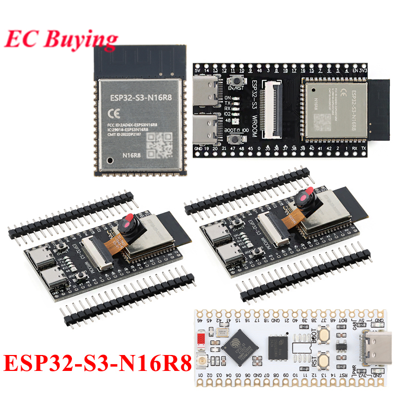 ESP32-S3 N16R8 WiFi บลูทูธ 5.0 โมดูลบอร์ดพัฒนา CAM NANO OV2640 OV5640