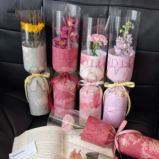 (10pcs) กระดาษสำเร็จรูปห่อช่อดอกไม้อย่างง่าย ทรงกรวย 30*42cm ห่อช่อดอกไม้สำเร็จรูป วาเลนไทน์