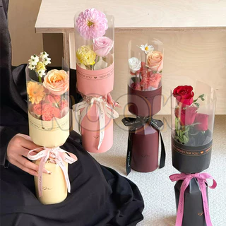 (10pcs) กระดาษสำเร็จรูปห่อช่อดอกไม้อย่างง่าย ทรงกรวย 30*42cm ห่อช่อดอกไม้สำเร็จรูป วาเลนไทน์