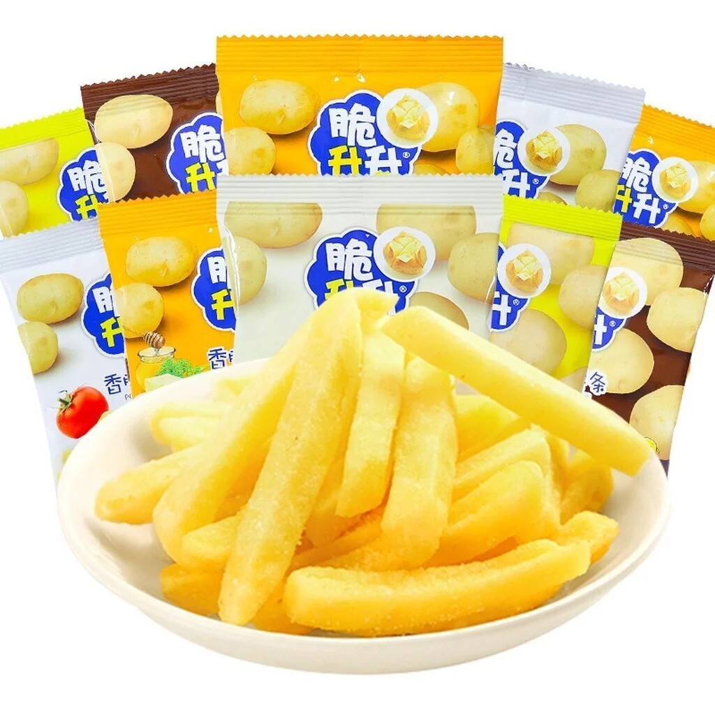 🥇พร้อมส่ง🥇รนฟรายมันฝรั่งอบกรอบ 100กรัม รสหอมหวานธรรมชาติ กรอบเบาๆ ไม่มัน เหมาะกับเวลาพักเบรกที่ออฟฟิศ คู่กับกาแฟหรือชา ของว่างทานเล่นยอดฮิต ขนมกรุบกรอบคุณภาพ
