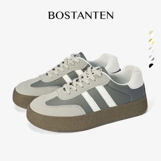 BOSTANTEN รองเท้าผ้าใบ GAT สไตล์มินิมอล แพลตฟอร์มเพิ่มความสูง ทรงสวยขาเรียว พื้นนุ่ม ใส่สบาย กันลื่น แมทช์ง่ายทุกลุค