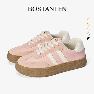 BOSTANTEN รองเท้าผ้าใบ GAT สไตล์มินิมอล แพลตฟอร์มเพิ่มความสูง ทรงสวยขาเรียว พื้นนุ่ม ใส่สบาย กันลื่น แมทช์ง่ายทุกลุค