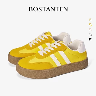 BOSTANTEN รองเท้าผ้าใบ GAT สไตล์มินิมอล แพลตฟอร์มเพิ่มความสูง ทรงสวยขาเรียว พื้นนุ่ม ใส่สบาย กันลื่น แมทช์ง่ายทุกลุค