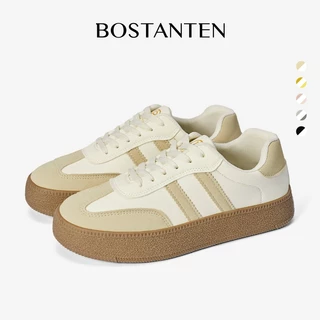 BOSTANTEN รองเท้าผ้าใบ GAT สไตล์มินิมอล แพลตฟอร์มเพิ่มความสูง ทรงสวยขาเรียว พื้นนุ่ม ใส่สบาย กันลื่น แมทช์ง่ายทุกลุค