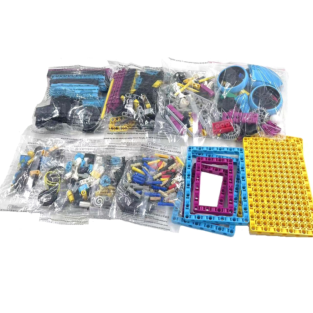 Spike 45678 การเขียนโปรแกรมหุ่นยนต์ Sci Tech Innovation Kit แพ็คเกจบล็อกตัวต่อส่วนประกอบอิเล็กทรอนิกส์ในประเทศมอเตอร์ระยะทางเซ็นเซอร์สี