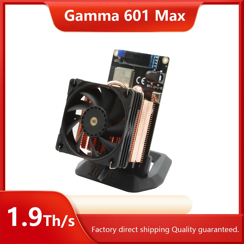 Lucky Miner อัปเดต Bitaxe Gamma 601 Max 1.9T Bitcoin Solo Miner พร้อมรุ่นระบายความร้อนทองแดงบริสุทธิ