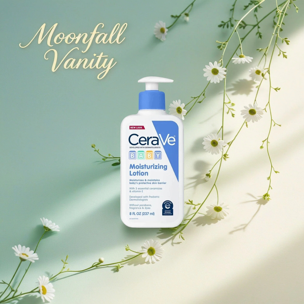 CeraVe Baby Moisturizing Lotion, Eczema-Approved Lotion สําหรับผิวแพ้ง่ายเด็ก