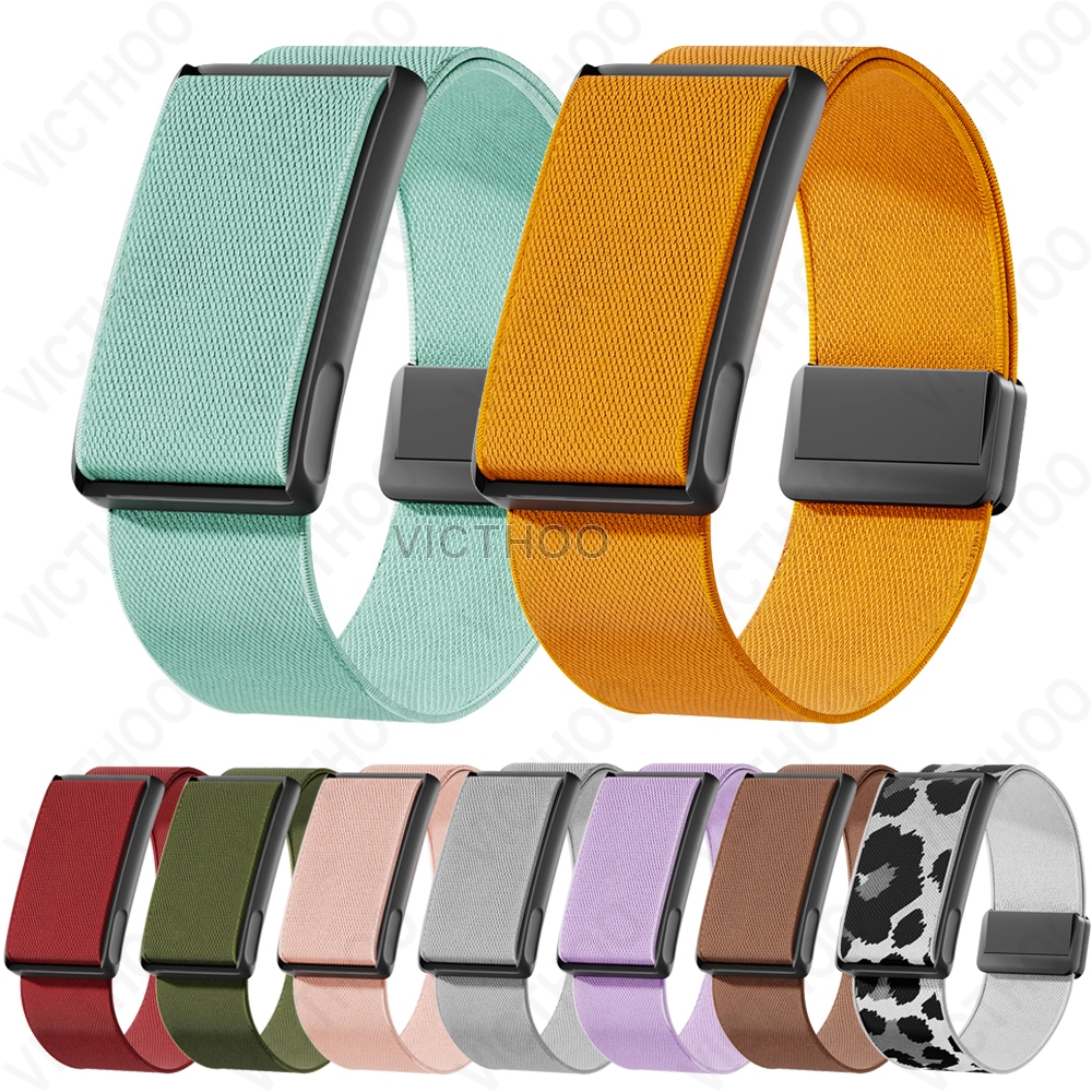สายแทนสายน้ำไนลอนอ่อนด้วยกรณีโลหะสำหรับ Amazfit Helio Strap