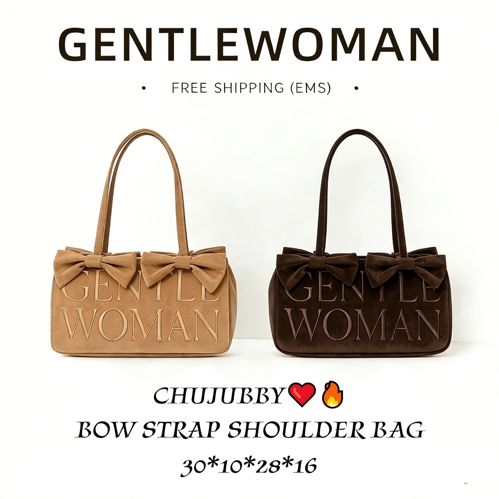 【แท้100%】 พร้อมส่ง GENTLEWOMAN CHUJUBBY ❤️‍🔥 | กระเป๋าสะพายข้างผู้หญิง สายโบว์น่ารัก ดีไซน์เก๋ กระเป๋าถือ