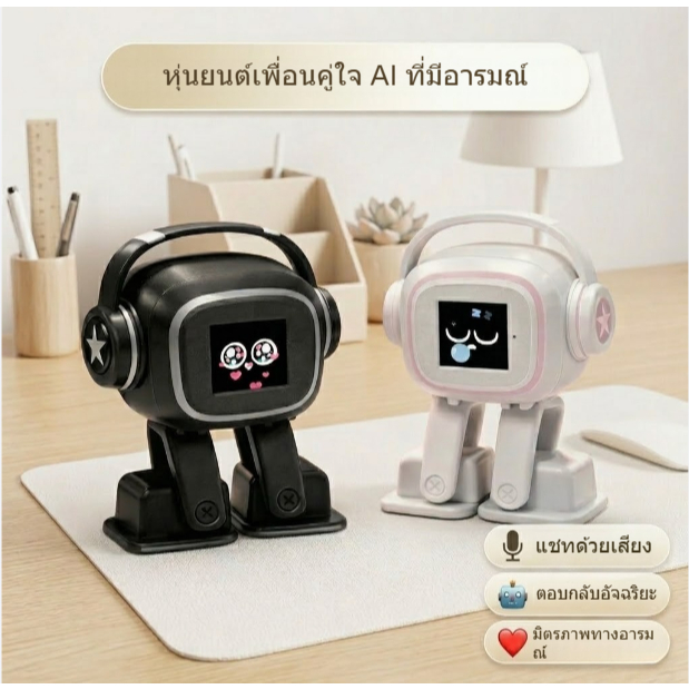 หุ่นยนต์ AI อัจฉริยะ EMO Robot ของเล่นเสริมทักษะ DIY สำหรับเด็ก ของขวัญวันเกิดสุดพิเศษหุ่นยนต์ AI อั