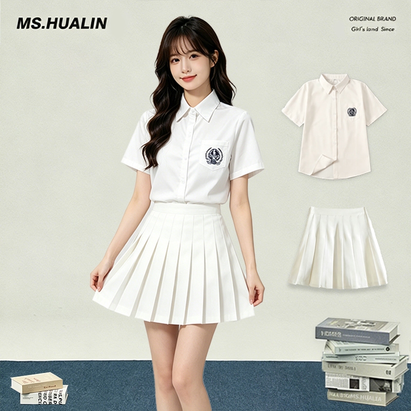 พร้อมส่ง สไตล์ญี่ปุ่น เสื้อ กระโปรงพลีท ชุด Set เครื่องแบบ JK ชุดเซ็ท เกาหลี สูทเบลเซอร์ผู้หญิง ชุดฟอร์ม กระโปรง jk สูท เสื้อโค้ท นักเรียนเกาหลี เสื้อสูท กระโปรงสไตล์นักเรียน JK เอวสูง จีบสั้น โรงเรียนนานาชาติ