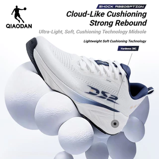 Wide Fit(2E)Qiaodan DS2 2.0 รองเท้าวิ่งทุกวัน Soft Cushion Trainer Enhanced Stability