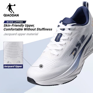 Wide Fit(2E)Qiaodan DS2 2.0 รองเท้าวิ่งทุกวัน Soft Cushion Trainer Enhanced Stability