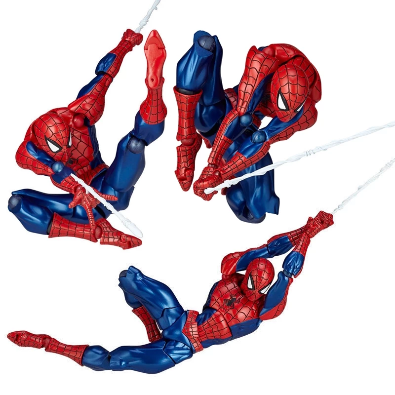 16 ซม.Revoltech Yamaguchi The Avengers Superhero Revolver Joint PVC Action Figure เดสก์ท็อปคอลเลกชันตกแต่งตุ๊กตาของเล่นกล่อง