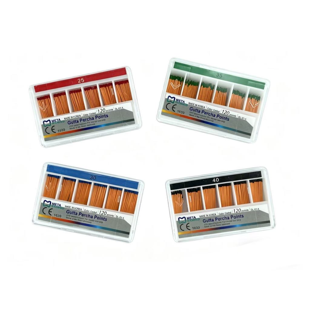 120 ชิ้น / แพ็คทันตกรรมรักษาราก Gutta Percha Points  #15-40/#45-80