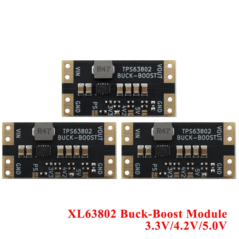 XL63802 3.3V 5V แบตเตอรี่ลิเธียม USB แรงดันไฟฟ้าอัตโนมัติ Step Up Down โมดูล Boost Buck Board TPS68202