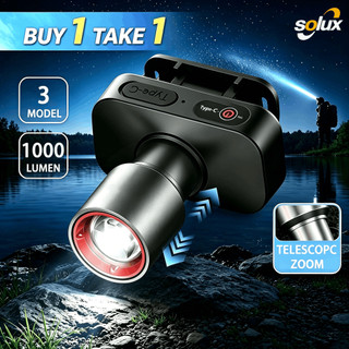Headlight Flashlight Rechargeable Waterproof Zoomable Induction Headlamp Outdoor Emergency Light